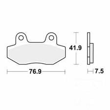 TRW Brake Pads Standard MCB822 Fits Aprilia RS4 50 2011-2017