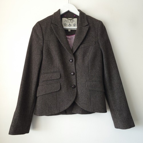 Jack wills tweed brown jacket - wills,