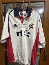 mens British And Irish Lions Rugby shirt 2001 Australia Tour/large Short Sleeve