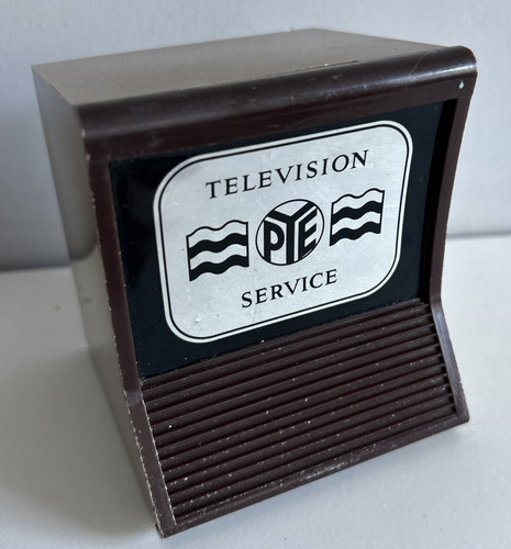 Vintage television money box - television,