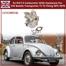 For VW Beetle Volkswagen 1971–1979 113129031K34 PICT-3 Carburetor With Hardware