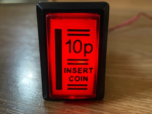 Illuminated arcade machine - machine, 10p