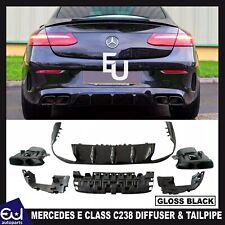 FOR MERCEDES E CLASS C238 COUPE A238 CABRIOLET E63 STYLE REAR DIFFUSER &TIPS 17+