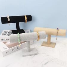 leather Watch Display Holder Bracelet Rack Bangle Jewelry Show Stand T-Bar