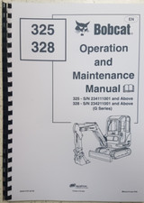 BOBCAT 325 328 OPERATION & MAINTENANCE MANUAL