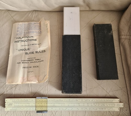 Vintage unique log slide - 'unique',