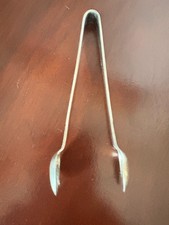 Victorian EPNS Apostle Sugar Tongs Antique Collectable Handle Silver Plate Rare