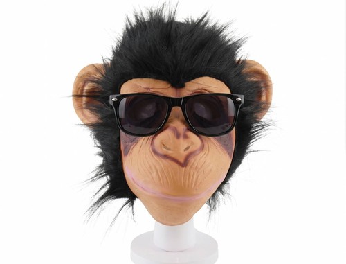 Funny monkey mask - mask, black