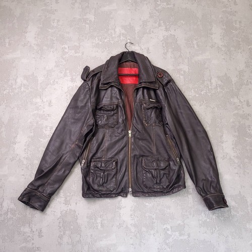 Superdry leather jacket mens - superdry,