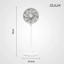 Duux Whisper Essence Standing Fan Cooling 7 Speed Quiet Fan White DXCF60UK boxed