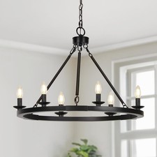 Black Farmhouse Chandelier