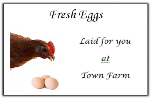 Egg box labels - labels, personalised