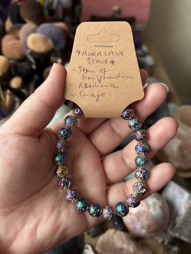 Handmade 8mm aura lava - 8mm,