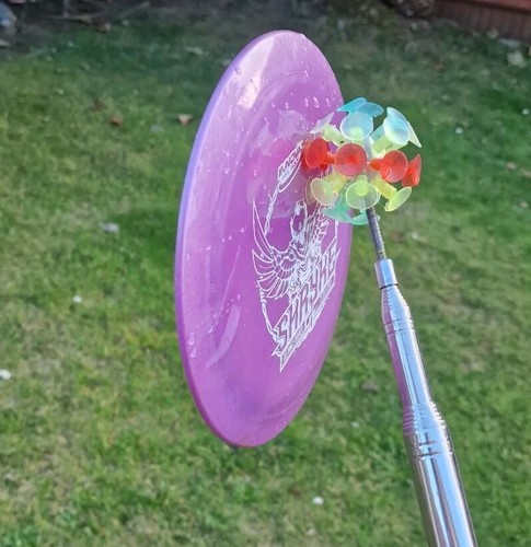 Disc golf retriver atachment - golf,