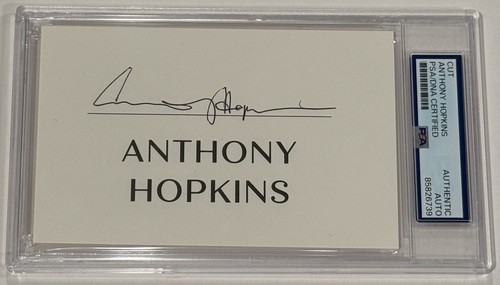 Anthony hopkins signed cut - hopkins,