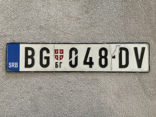 Number license plate serbia - license,