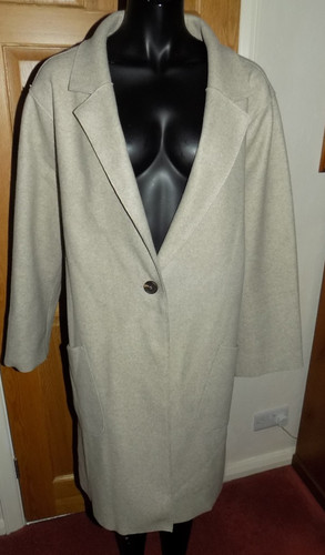 New george oatmeal colour coat - new,