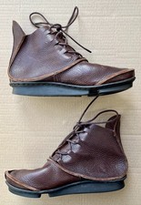 Trippen brown leather handmade pixie boots, women's size 4