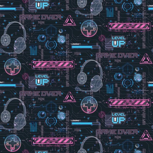 Arthouse gamer pink neon - gamer,
