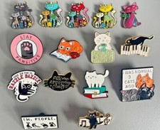Cat / kitty enamel pin badge /