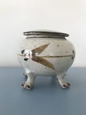 Colin Kellam Four Footed Lidded Studio Bowl - Very Unusual.