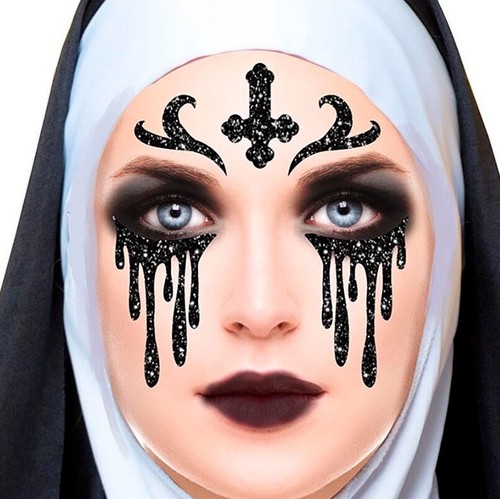 Halloween adhesive face - halloween,