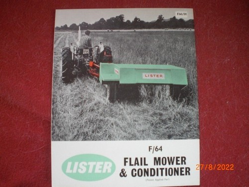 Old lister flail mower - flail, &
