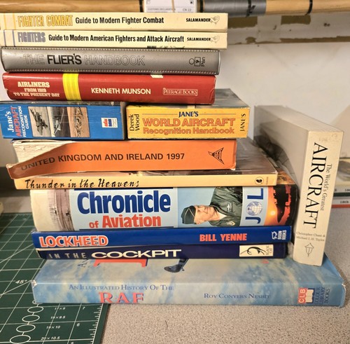 Joblot aircraft books - aircraft, raf