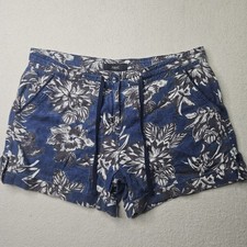 Next Floral Shorts UK12 Blue