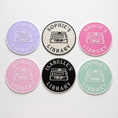 Personalised name library - personalised,