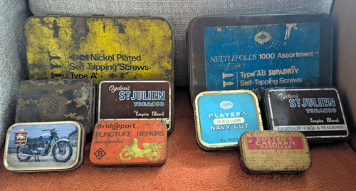Vintage original tin lot - tin,