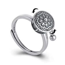Spinning Anxiety Ring Lotus Flower Spinning Fidget Ring Buddhist Adjustable Gift