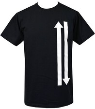 Mod Arrows T-Shirt Black & White Directional Print 60s Style Clothing Scooter