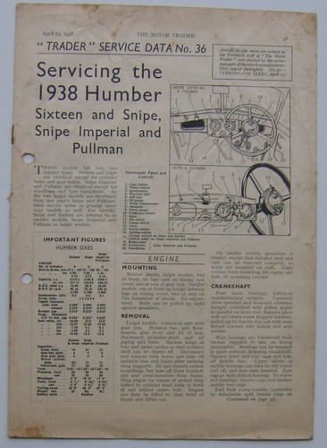 Humber snipe - &,