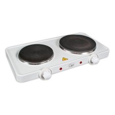 2000W DOUBLE HOT PLATE ELECTRIC TWIN ELECTRIC CAMPING HOB FOOD WARMER KITCHEN