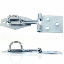 WIRE HASP & STAPLE ZINC PLATE