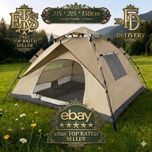 Persons large camping tent - 3-4,