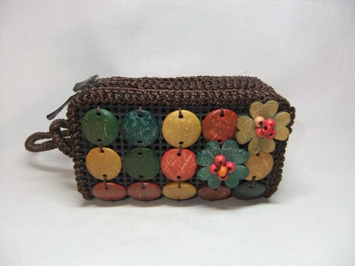 Unusual button covered floral - unusual,