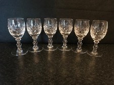 Set of 6 Vintage Crystal