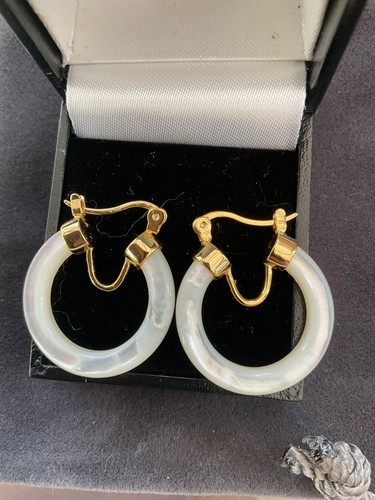 Mother pearl hoop - of,