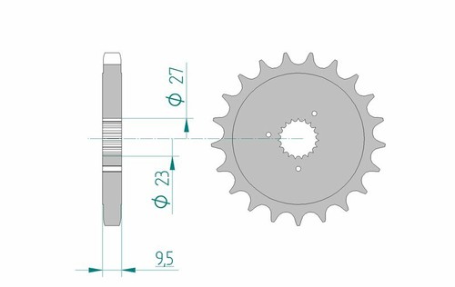 14059 standard steel pinion - 14059-standard,
