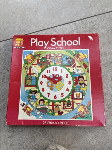 Bbc playschool jigsaw clock - tv,