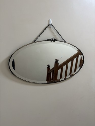 Large vintage oval - wall, mirror