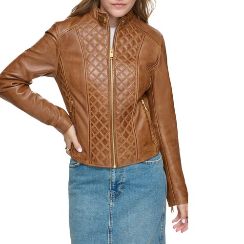 Women real leather jacket - real,