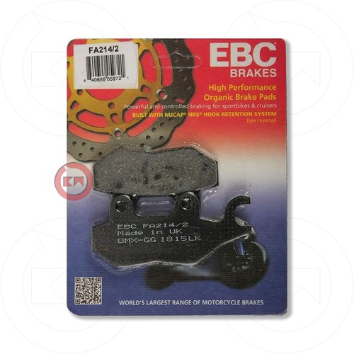 Brake pads rear organic ebc - brake,