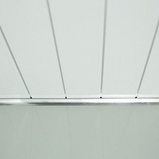 Gloss White Chrome 5mm PVC Cladding Bathroom Kitchen Wet Wall Panels