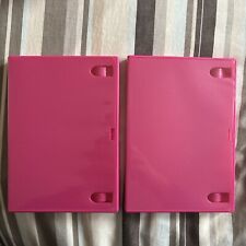 2 x Empty Single DVD , CD Cases Pink, FREE ? POST