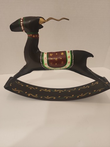 Hand painted metal rocking - painted,