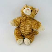 Bear Factory Soft Toy Cuddly Plush Ginger Cat Kitten Stuffed Animal 15”