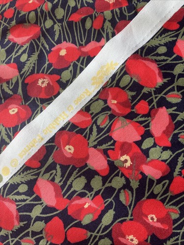 Rose hubble poppies cotton - rose, &